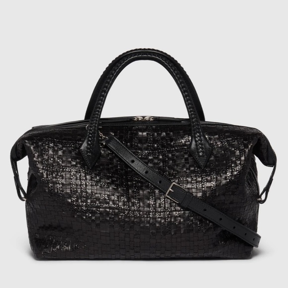 Metier Handbags - METIER 'Perriand City Small' Albers Woven Leather Black Bag - MSRP $3850 BNIB